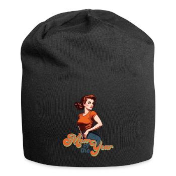Mutter des Jahres Tolle Mama Stolze Beste - Jersey-Beanie - Schwarz - Vorne