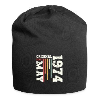 Original Mai 1974 Millésime 1974 Anniversaire 1974 - Bonnet en jersey - noir - Devant