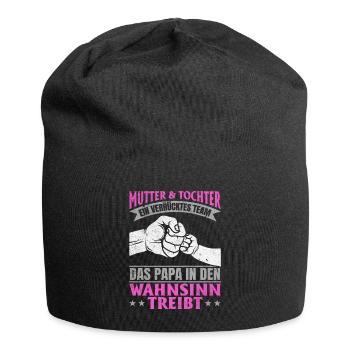 Mutter & Tochter Zusammen unschlagbar - Jersey-Beanie - Schwarz - Vorne