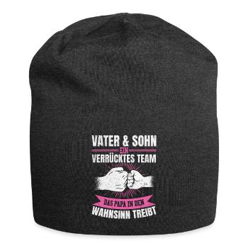 Mutter & Tochter Zusammen unschlagbar - Jersey-Beanie - Anthrazit - Vorne
