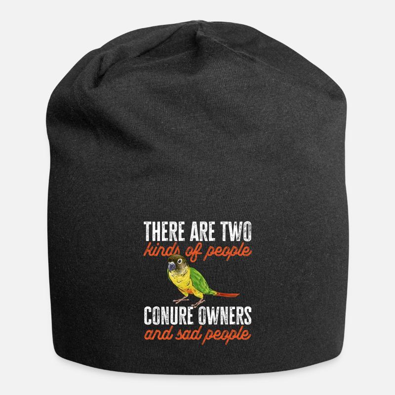 Molinasittich Papagei Vogel Sittich - Jersey-Beanie - Schwarz