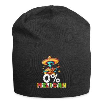 Alien Kein Mexikaner Lustiger Fiesta Spruch - Jersey-Beanie - Anthrazit - Vorne