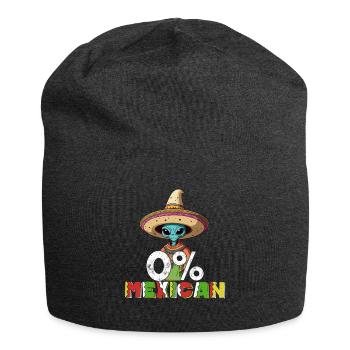 Alien Kein Mexikaner Lustiger Fiesta Spruch - Jersey-Beanie - Anthrazit - Vorne