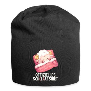 Offizielles Schafshirt Offizielles Schlafshirt - Jersey-Beanie - Schwarz - Vorne