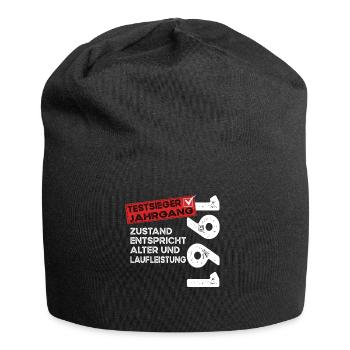 63 Jahre Geburtstag Testsieger Jahrgang 1961 - Jersey-Beanie - Schwarz - Vorne