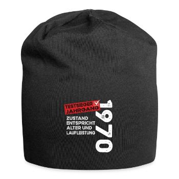 54 Jahre Geburtstag Testsieger Jahrgang 1970 - Jersey-Beanie - Schwarz - Vorne