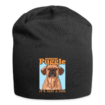 Puggle Dog Owner Cadeau de propriétaire de chien - Bonnet en jersey - noir - Devant