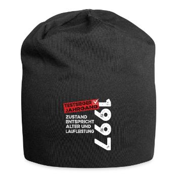 Gagnant du test d’anniversaire du 27e anniversaire Né en 1997 - Bonnet en jersey - noir - Devant