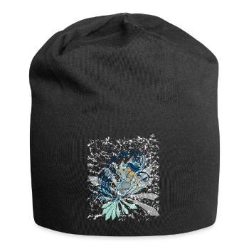 Indian - Jersey-Beanie - Schwarz - Vorne