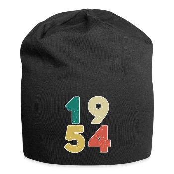 1954 - Jahrgang 1954 - Baujahr 1954 - Jersey-Beanie - Schwarz - Vorne