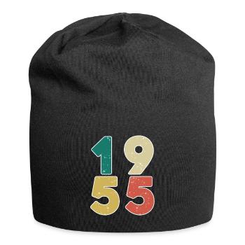 1955 - Born 1955 - Built in 1955 - Jersey Beanie - black - Front