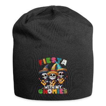 Gnome Dwarves Funny Fiesta Mexican - Jersey Beanie - black - Front