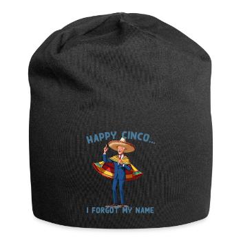 Drôle de président confus Fête mexicaine - Bonnet en jersey - noir - Devant