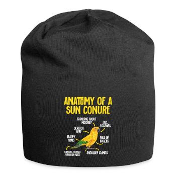Parakeet, Parrot, Parakeet, Bird - Jersey Beanie - black - Front