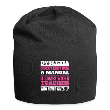 La dyslexie ne s’accompagne pas d’une apraxie manuelle - Bonnet en jersey - noir - Devant