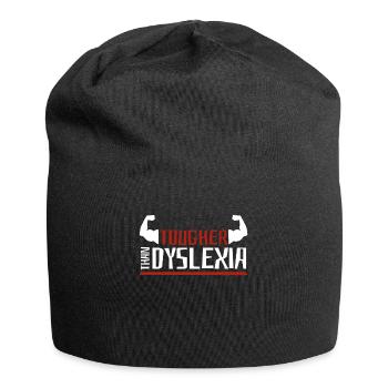 Plus dur que la dyslexie Apraxie Thérapeute de la dyslexie - Bonnet en jersey - noir - Devant