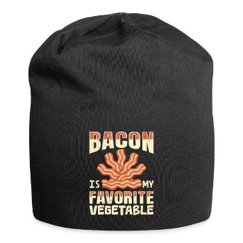Le bacon anti-végétalien est mon jus de légumes préféré - Bonnet en jersey - noir - Devant