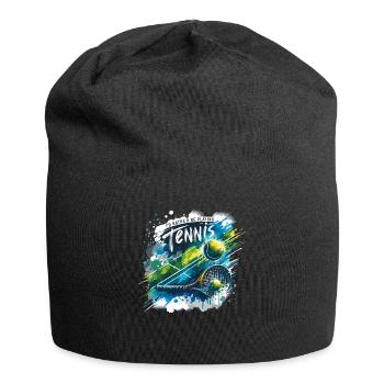 I'd Rather Be Playing Tennis Tennis Player Racket - Jersey Beanie - black - Front