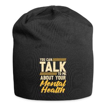 Psychiatrist You Can Talk To Me About Psychology - Jersey Beanie - black - Front