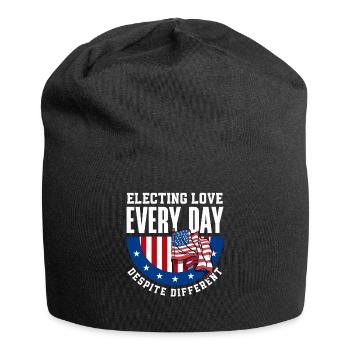 Electing Love Every Day Unity Patriotic American - Jersey-Beanie - Schwarz - Vorne