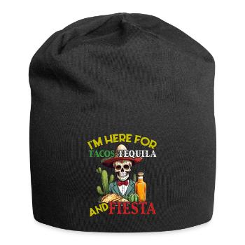 Funny Fiesta Saying Mexican Holiday - Jersey Beanie - black - Front