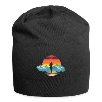 Running design for runners at the marathon - Jersey Beanie - black - Front
