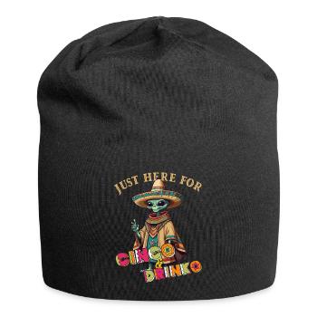 Fiesta Alien Spruch Lustiger Cinco De Mayo Feier - Jersey-Beanie - Schwarz - Vorne