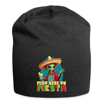 Fête mexicaine de la fête extraterrestre amusante - Bonnet en jersey - noir - Devant