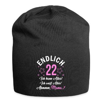 Finally 22 I can do everything, I know everything - Jersey Beanie - black - Front