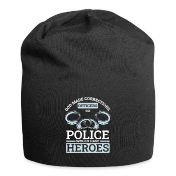 La police aurait donc un gardien de prison pour les héros - Bonnet en jersey - noir - Devant