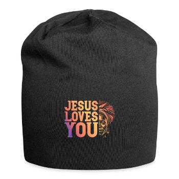 African American Christ Jesus Black Women - Jersey Beanie - black - Front