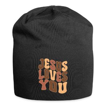 African American Christ Jesus Black Women - Jersey Beanie - black - Front