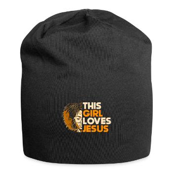 African American Christ Jesus Black Women - Jersey Beanie - black - Front