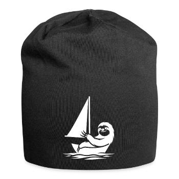 Dériveur minimaliste Sloth Summer - Bonnet en jersey - noir - Devant