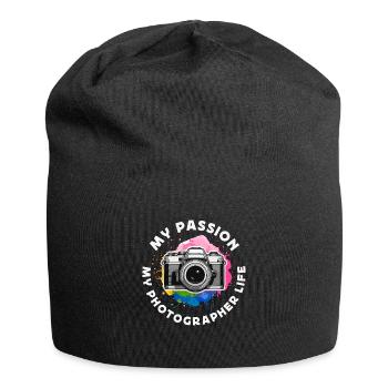 Photographer My Passion My Photographer Cameraman - Jersey-Beanie - Schwarz - Vorne