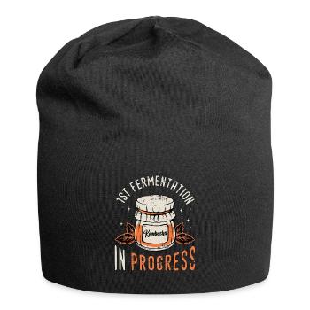 Kombucha 1st Fermentation In Progress Home Brewing - Jersey Beanie - black - Front