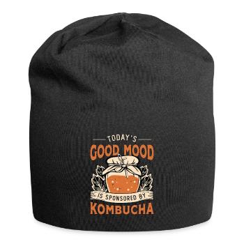 Kombucha Today's Good Mood Is Fermented Drinks - Jersey Beanie - black - Front