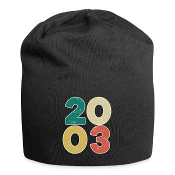 2003 - Jahrgang 2003 - Baujahr 2003 - Jersey-Beanie - Schwarz - Vorne