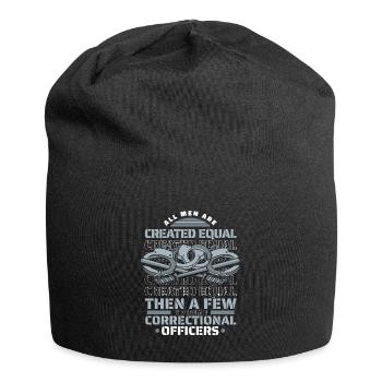 Alle Menschen sind gleich geschaffen Wenige werden Korrekturen - Jersey-Beanie - Schwarz - Vorne