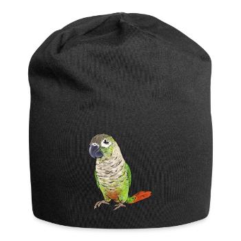 Molina Parakeet Parrot Bird Parakeet - Jersey Beanie - black - Front