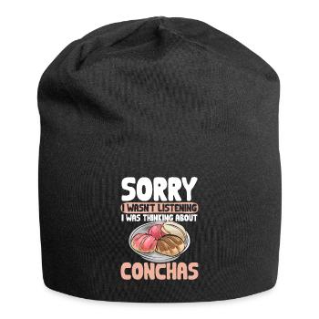 Concha Hispanic Mexikanisch Pan Dulce - Jersey-Beanie - Schwarz - Vorne