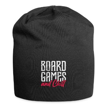 Brettspiel - Jersey-Beanie - Schwarz - Vorne