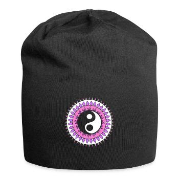Yin-Yang-Mandala Feng Shui-Berater - Jersey-Beanie - Schwarz - Vorne