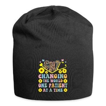CNA Nursing Quotes Funny Nurse Lovers Cute CNA - Jersey Beanie - black - Front