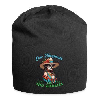 Senorita Braucht Margarita Cinco De Mayo Design - Jersey-Beanie - Schwarz - Vorne
