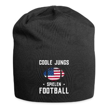 American Football Tshirt Herren Kinder Football - Jersey-Beanie - Schwarz - Vorne