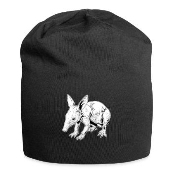 Erdferkeln Erdferkel - Jersey-Beanie - Schwarz - Vorne