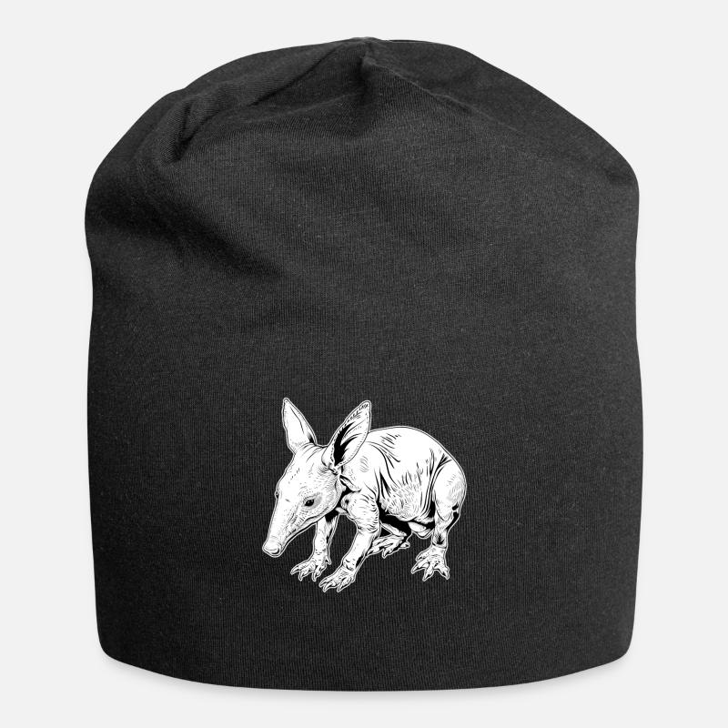 Erdferkeln Erdferkel - Jersey-Beanie - Schwarz