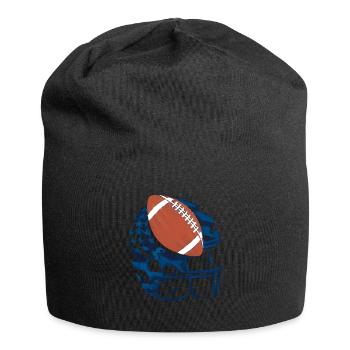 American Football Tshirt Herren Kinder Football - Jersey-Beanie - Schwarz - Vorne
