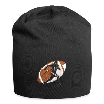American Football Tshirt Men's Kids Football - Jersey Beanie - black - Front